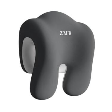 Imagem de Bothyi Almofada de encosto de cabeça para cochilo de pescoço removível, da pele, multiuso para homens e mulheres, cadeira de escritório, suporte de, Cinza