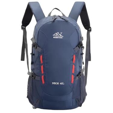 Imagem de Mochila Viagem Caminhada Trekking Acampamento Resistente Masculina Feminina 40L (Cinza Azulado)