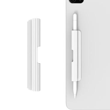 Imagem de LOVE MEI Capa de silicone para lápis, compatível com Apple Pencil, Apple Pencil 1ª/2ª geração, adesivo forte anexado à capa do iPad para canetas Stylus (branca)
