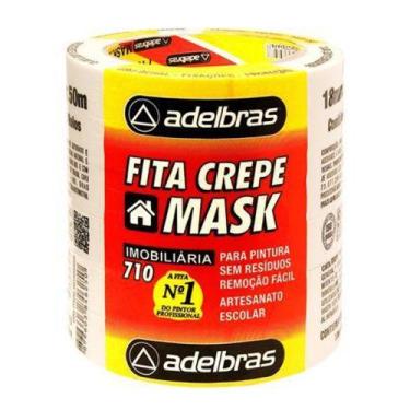 Imagem de 6 rolos Fita Crepe 18 mm. x 50 m. Mask Imobiliária 710 Adelbrás - Adel
