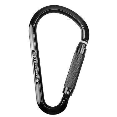 Imagem de S.E.PEAK Mosquetão De Gancho De Escada Com Trava Automática De Torção Grande Sepeak Ce 22Kn, Clipe Profissional Leve Para Serviço Pesado Para Escalada Em Torre Ao Ar Livre, Trabalho Aéreo, Resgate, An