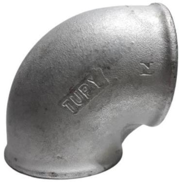 Imagem de Cotovelo Conexão De Ferro Galvanizado 90- X 3/8 Kit 10 Peças