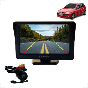 Imagem de Kit Monitor LCD 4.3 Polegadas + Câmera de Ré Celta 2000 2001 2002 2003