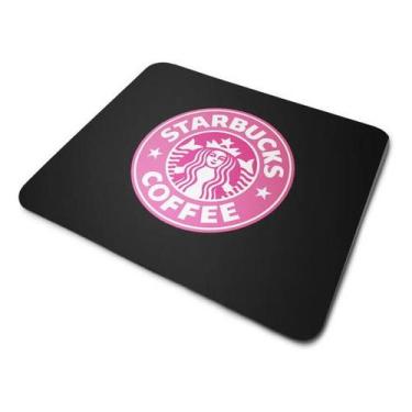 Imagem de Mouse Pad Starbucks Coffee Logo Rosa - Cn Confecções
