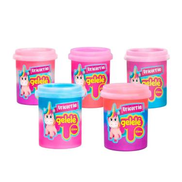 Imagem de Gelelé Slime Doce Brinquedo Pote Unicórnio - Item Variado