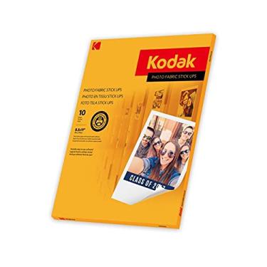 Imagem de KODAK Adesivos de tecido fotográfico, 20,8 x 28,9 cm - papel fotográfico de tecido com adesivo reposicionável