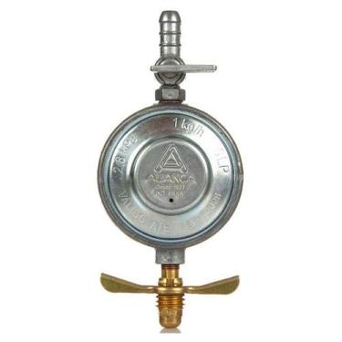 Imagem de Regulador de Gás Registro Aliança 504/01 Sem Manômetro Com Abraçadeira