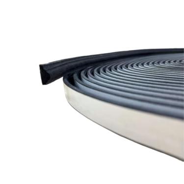 Imagem de Molduras Autoadesivas FlexíVeis Para Portas E Janelas Eva, 2,4 cm De Largura, 1cm De Espessura, 5m De Comprimento(5 metros,Preto)