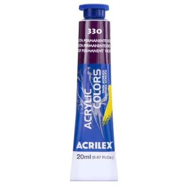 Imagem de Tinta Acrylic Colors Acrilex 20ml 330 Violeta Permanente Escuro, 330 -