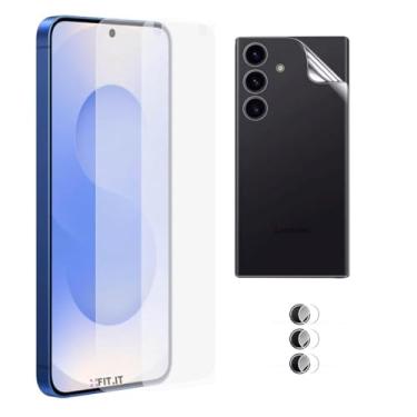 Imagem de CORONITAS Kit Película Hidrogel Frente Verso e Proteção Câmera para Samsung Galaxy S25, S25 Ultra, S25+, Definição HD, Ultra-Slim, Case-friendly, Premium Hidro Gel (Samsung Galaxy S25)