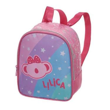 Imagem de Lancheira Infantil Menina Escolar Lilica Ripilica Cor Rosa Bolsa Térmi