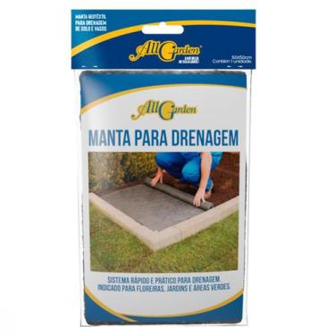 Imagem de Manta Geotêxtil 130g P/ Drenagem e Jardim All Garden 50x50cm