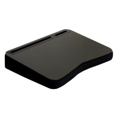 Imagem de Mesa de Colo Suporte para Notebook Base em Espuma Corte Diagonal Canaleta para Celular e Tablet