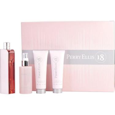 Imagem de Perfume Feminino Perry Ellis 18 EDP Spray 100 Ml&Água Cheiro 120 Loção Corporal 90 Gel Banho