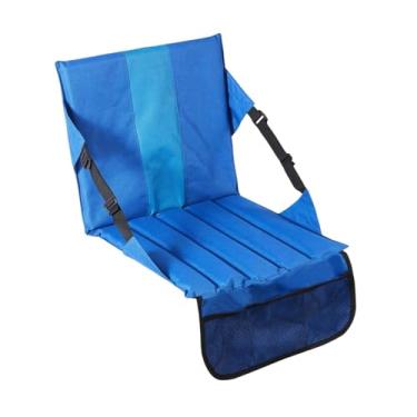 Imagem de YIJU Almofada no assento do estádio, almofada de assento, estatística leve, almofada multiuso com suporte traseiro para a praia ao ar livre, Azul