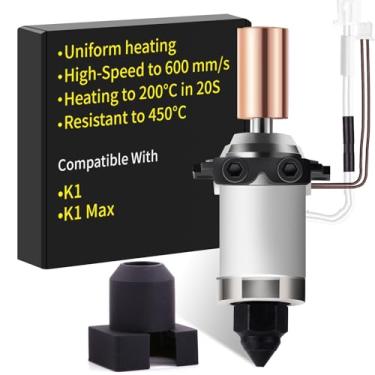 Imagem de SAPLUSREPRAP Kit De Bloco De Aquecimento Cerâmico K1: Compatível Com O Hotend Da Impressora 3D Creality K1 Max, Alta Temperatura De 350 °C, Aquecimento Rápido, Impressão De Alto Fluxo/Alta Velocida