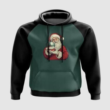 Imagem de Blusa com Capuz Papai Noel com Globo de Neve - A Fabriqueta, P