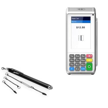Imagem de Caneta Stylus Pax A80, BoxWave [Caneta capacitiva EverTouch] Ponta de fibra capacitiva para Pax A80 - Preto Jet