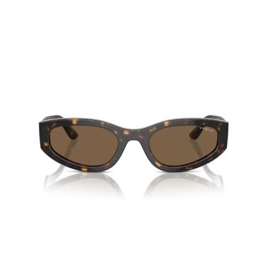 Imagem de Óculos de Sol Vogue Eyewear 0VO5585S W65673 Tam 54 / Havana Marrom - Lentes Marrom