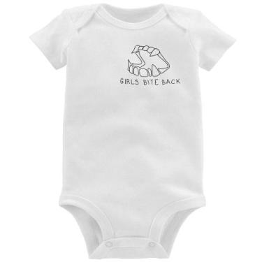 Imagem de Body Bebê Girls bite back - Foca na Moda, Branco, M