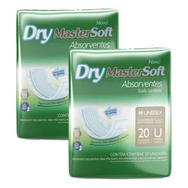 Imagem de Kit c/2 und Absorvente Geriátrico Dry Mastersoft Econômico 20 und - MA