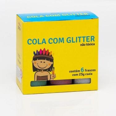 Imagem de Cola Com Glitter 6 Cores 25g - Pira