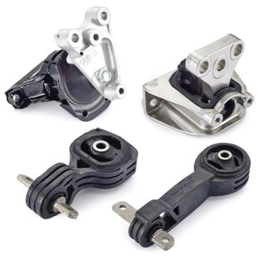 Imagem de Conjunto de 4 suportes para motor e motor ENA compatível com Honda Civic 1.8L Transmissão automática 2006 2007 2008 2009 2010