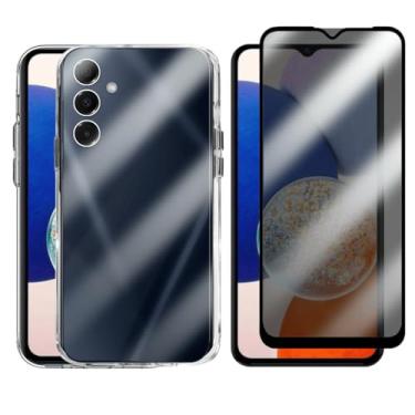 Imagem de Kit Capa Capinha Clear Case Space Compatível Samsung Galaxy A14 e Película 3d Privacidade