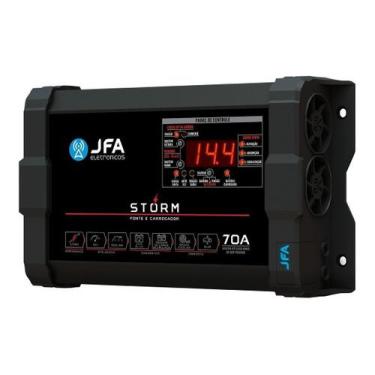 Imagem de Fonte Automotivo Bivolt Jfa 70a Novo Modelo Sci Medidor Cca