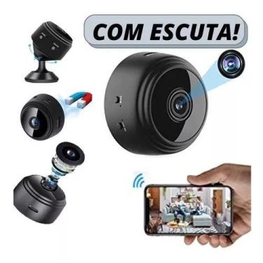 Imagem de Mini Câmera Espiã de Segurança Wifi Full HVisão Noturna Gravador de Vo
