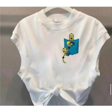 Imagem de Cropped minions - loja dinka, g, branco