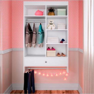 Imagem de Armário Suspenso KD1695 bac 1 Gaveta - Quiditá - Branco