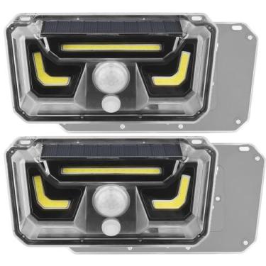Imagem de Luminaria Solar Arandela Parede Kit 2 Uni Spot Balizador Sensor Movime