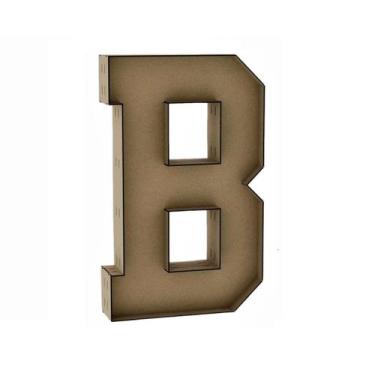 Imagem de Letra Caixa Grande B Mdf 70Cm De Altura Decoração Festa - Doce Arte Em