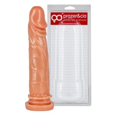 Imagem de Prótese Maciça 19 X 3,6Cm Pênis Grande Prazer Intenso Brinquedo Erótico Satisfação Sexual