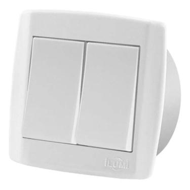 Imagem de Interruptor Simples Duplo Para Móveis Ilumi Slim