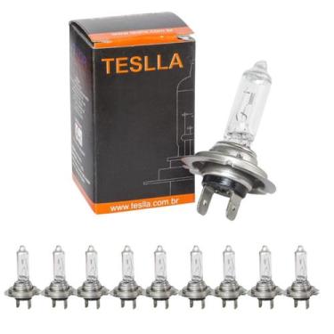 Imagem de Kit 10 lâmpada h7 halógena 70w - 24v caminhão ônibus - TESLLA