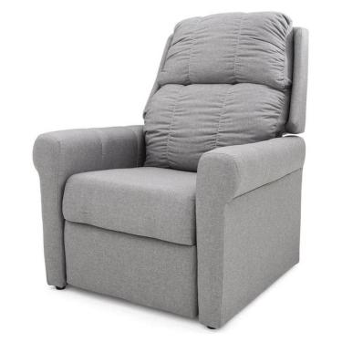 Imagem de Poltrona Reclinável Mh-3601 Herval Estofada Linho Cinza C