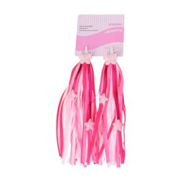 Imagem de Deevoka 2 peças Bicicleta guia Tassel Bicycle Streamers Bicycles Greps TASSELS FREADEBRAS de LIDADE, Rosa