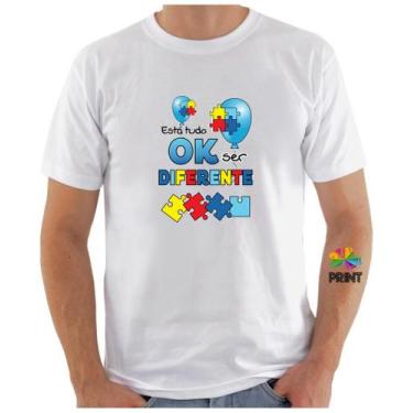 Imagem de Camiseta Adulto Unissex Está tudo OK ser Diferente - Autista Est. 5.10