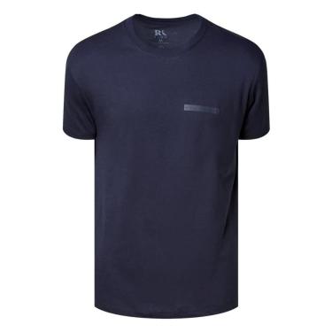 Imagem de Camiseta Reserva Algodão Pima Estampa Minimal Retangulo Azul-Masculino