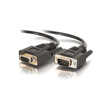 Imagem de C2G Cabo de extensão 52033 DB9 M/F Serial RS232, preto (7,62 metros)