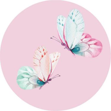 Imagem de Painel Redondo 3D Sublimado Borboletas Frd-3434