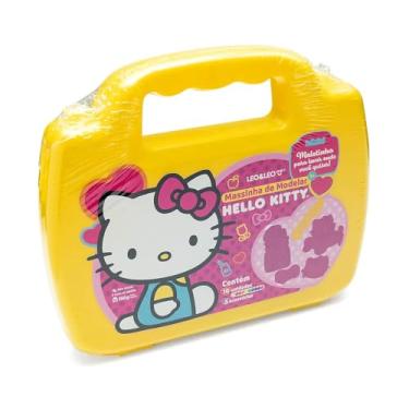Imagem de MASSINHA DE MODELAR MALETA HELLO KITTY - KIT C/ 150G 10 CORES + 5 MOLDES - LEO&LEO