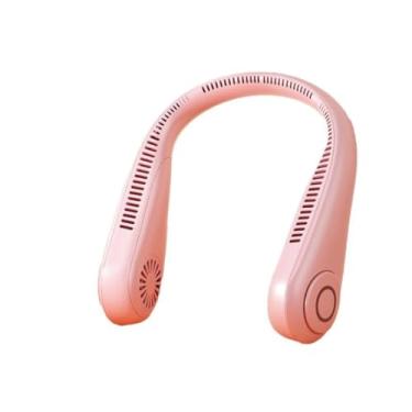 Imagem de OZLMBERN Ventilador de pendurar no pescoço Ventilador USB Escritório Silencioso Pescoço Pendurado Pequeno Ventilador Portátil