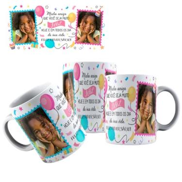 Imagem de Caneca Personalizada Aniversário Com fotos