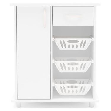 Imagem de Fruteira Facility Com 1 Gaveta 1 Porta E 3 Cestas Politorno Branco