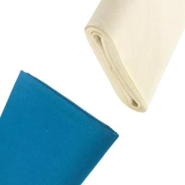 Imagem de 4 Mt Tecido Pano 100% Lã Azul + 4 Mt Forro Algodãozinho Sinuca - Tacol