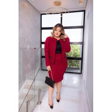 Imagem de Kit Saia E Blazer Outono/inverno Social Casual - Atacado - BHG MODA EV