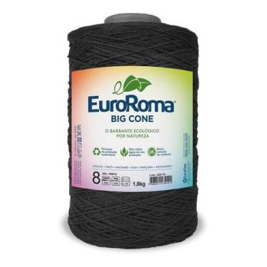Imagem de Barbante Big Cone N8 EuroRoma, Preto 250